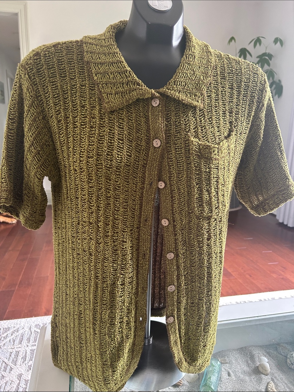Free People Beach Button Up Sweater Shirt